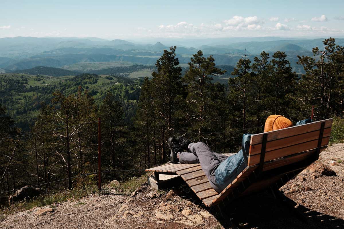 person relaxing